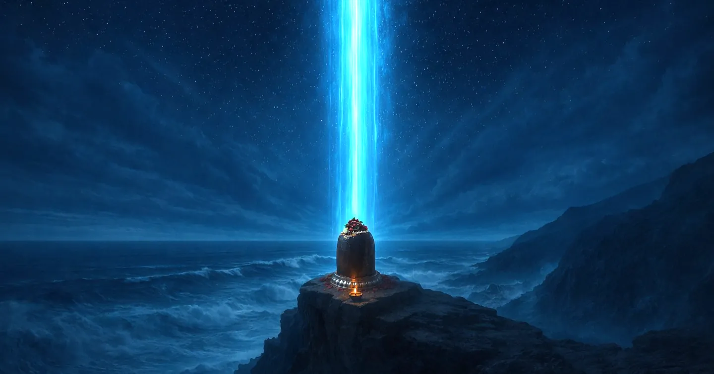 Bhairav Cosmic - Divine Light Descending on Shivling
